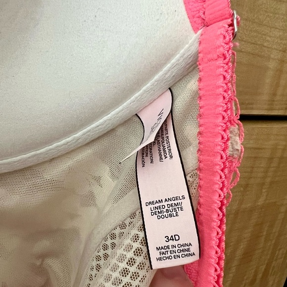 Multi-colored neon w/ white lace Demi-bust bra from Victorias Secret 💕 - Picture 8 of 8